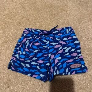 Vineyard Vines Infant Blue and Purple Patterned Shorts